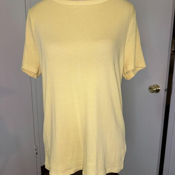 Time and Tru Tops - Time-and-tru Women's Yellow Shirt
